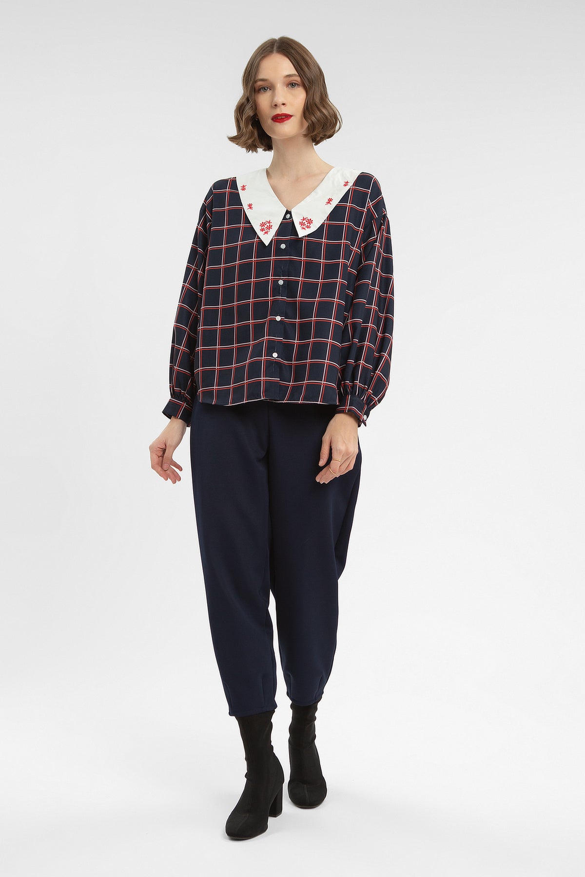 Navy Windowpane Nadler