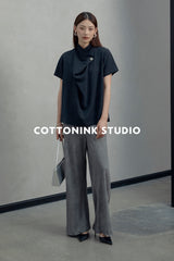 COTTONINKSTUDIO - Navy Crosa