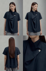 COTTONINKSTUDIO - Navy Crosa