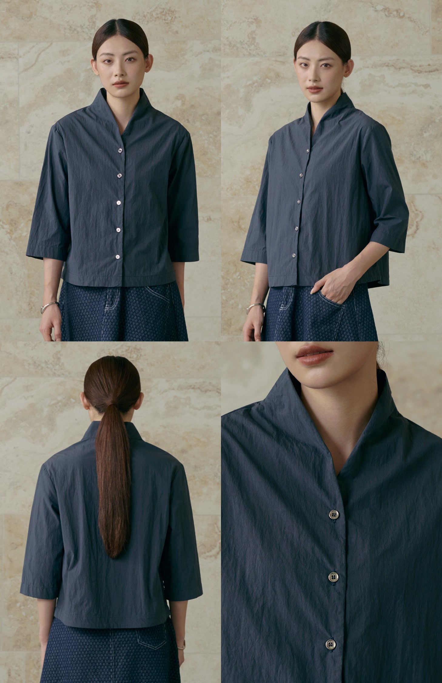 COTTONINKSTUDIO - Navy Graf