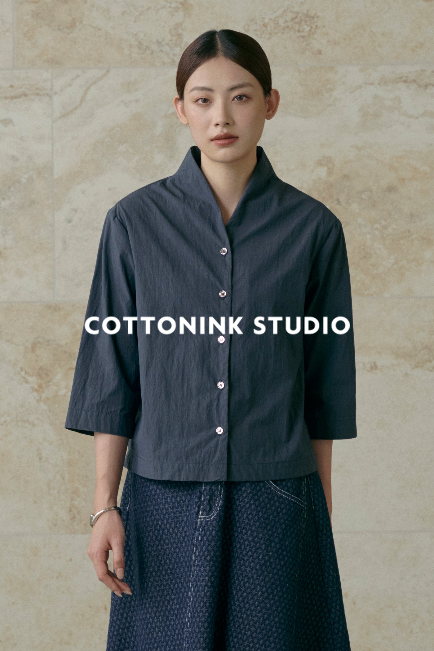 COTTONINKSTUDIO - Navy Graf