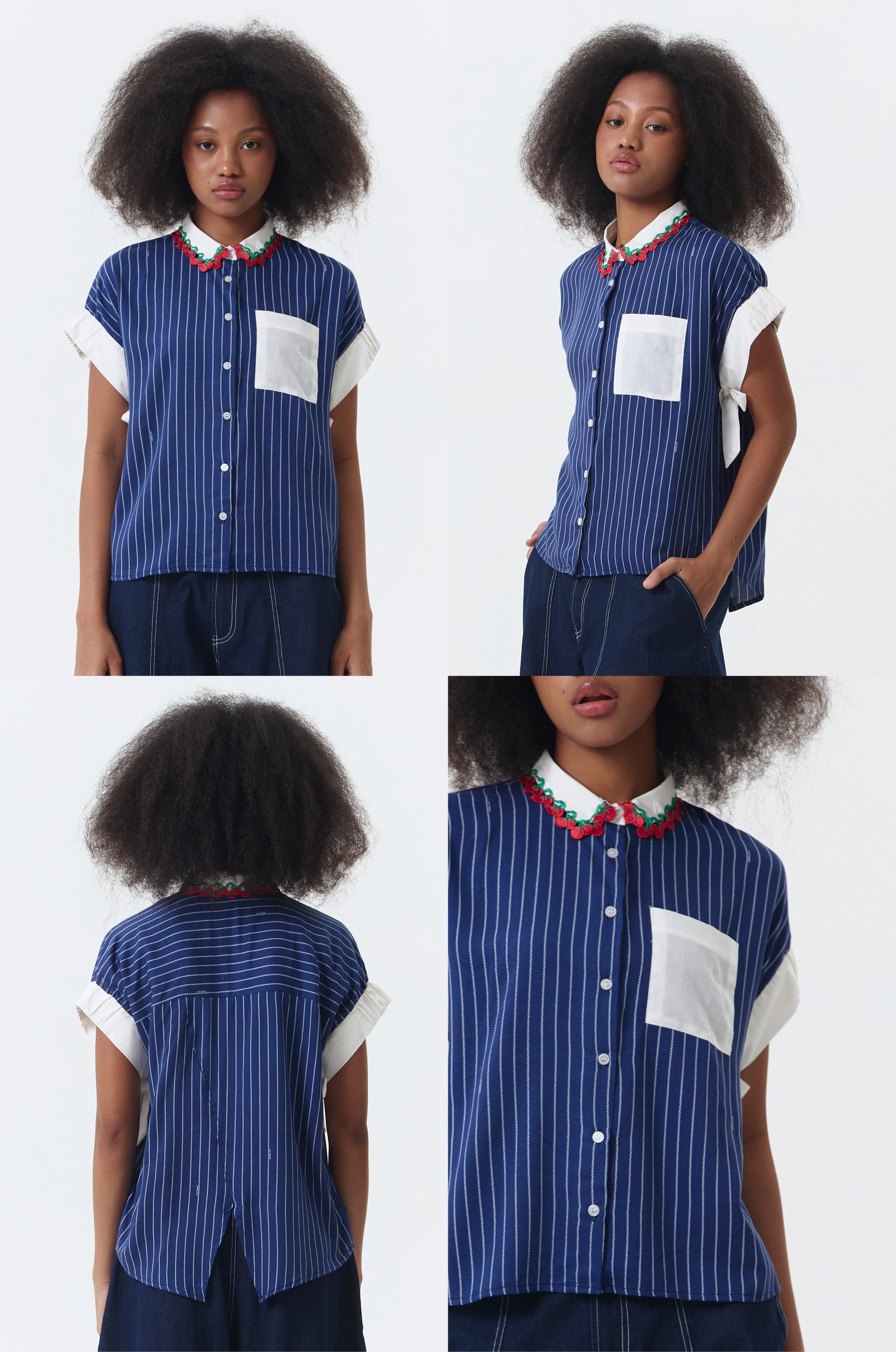 Navy Striped Journee