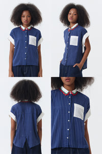 Navy Striped Journee