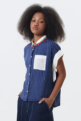 Navy Striped Journee