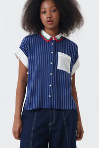 Navy Striped Journee