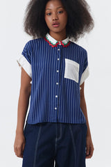 Navy Striped Journee