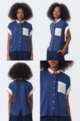 Navy Striped Journee