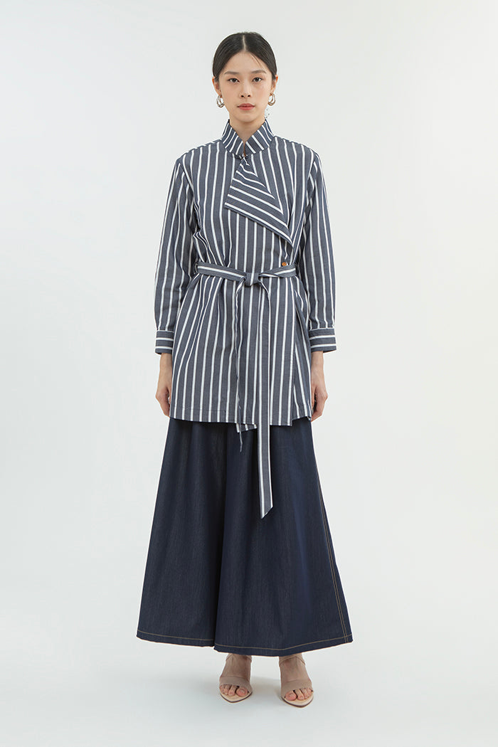 Navy Striped Marjolaine