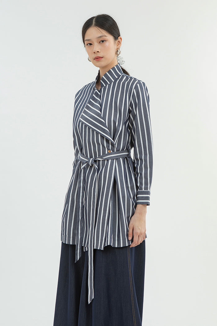 Navy Striped Marjolaine