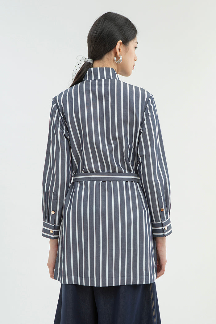 Navy Striped Marjolaine