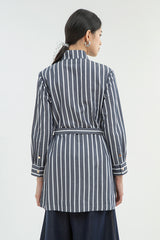Navy Striped Marjolaine