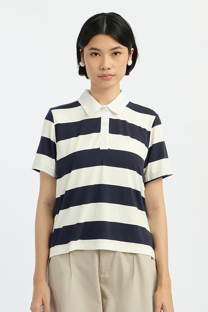 Navy Striped Porlan
