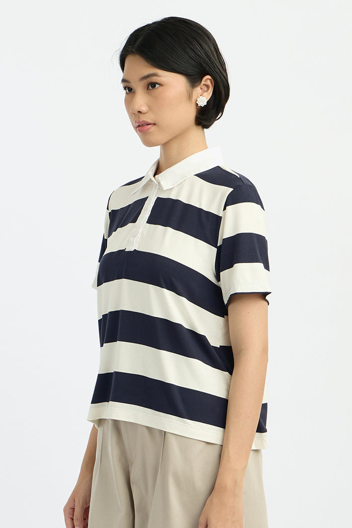 Navy Striped Porlan