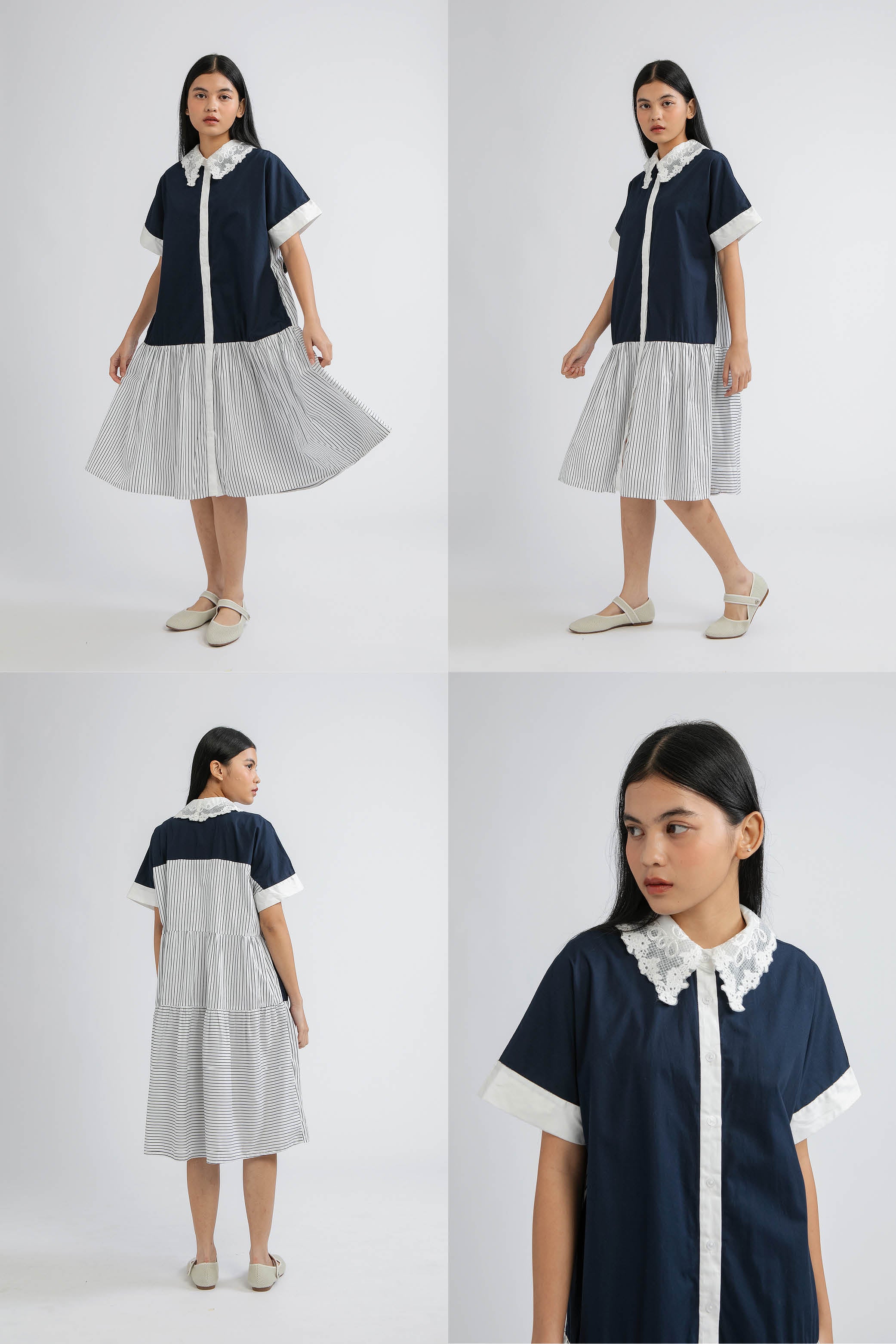 Navy Striped Trevino