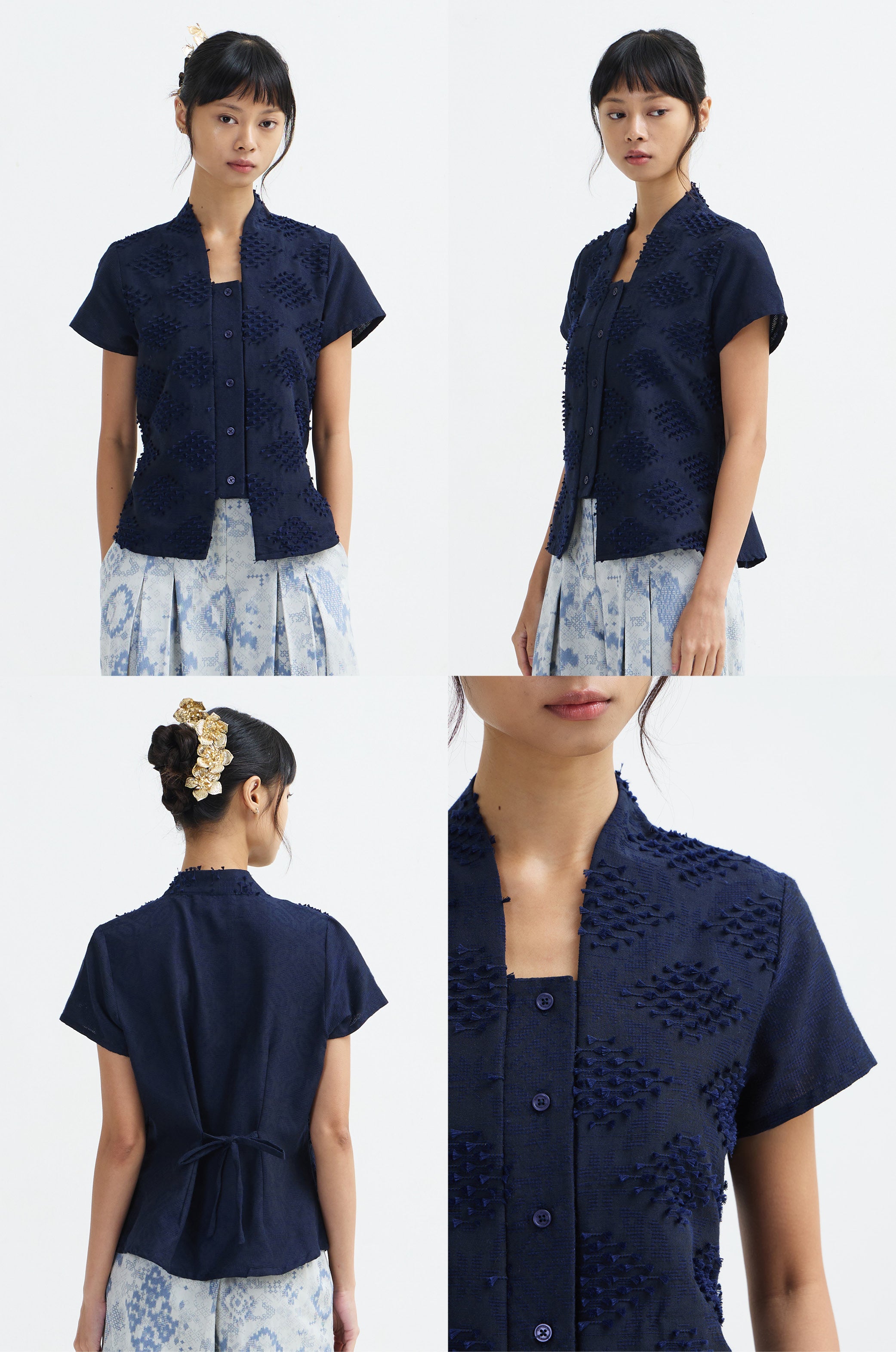 Nona Tenun Biru Laut