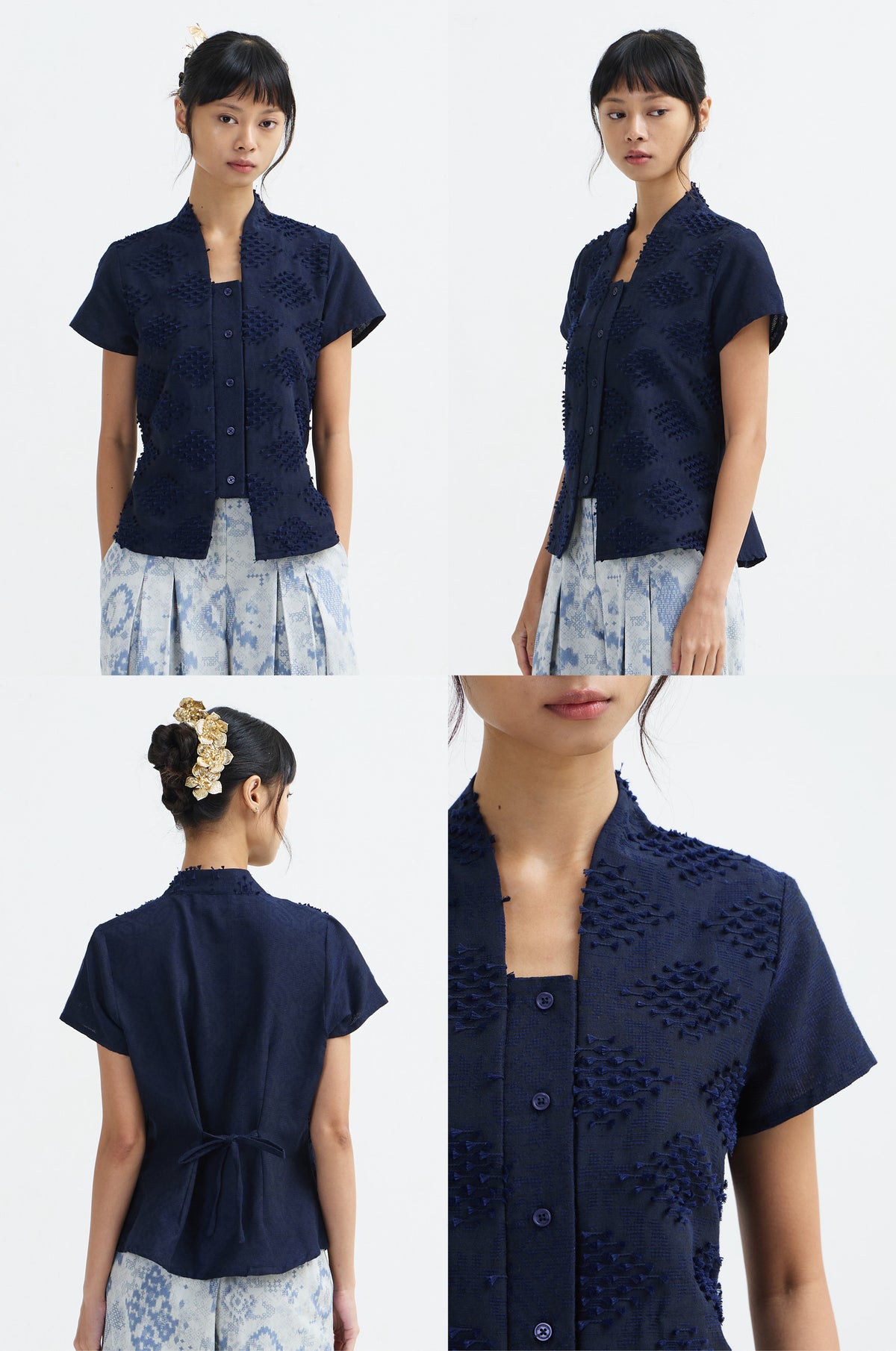 Nona Tenun Biru Laut