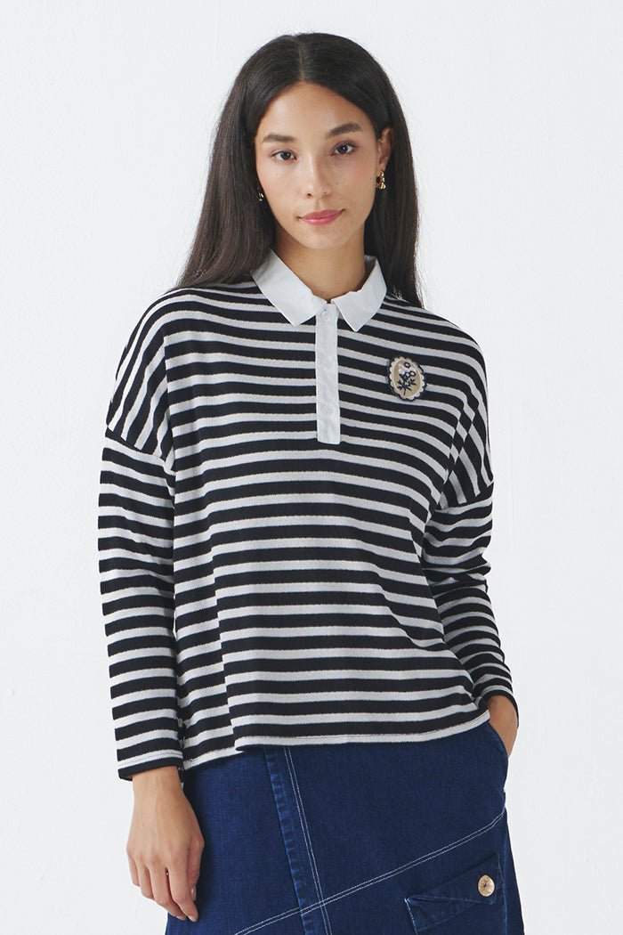 Off White Striped Liora