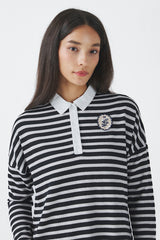 Off White Striped Liora