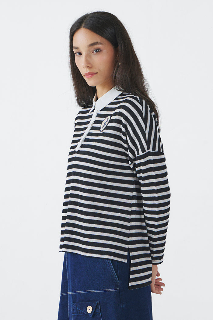 Off White Striped Liora