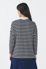 Off White Striped Liora