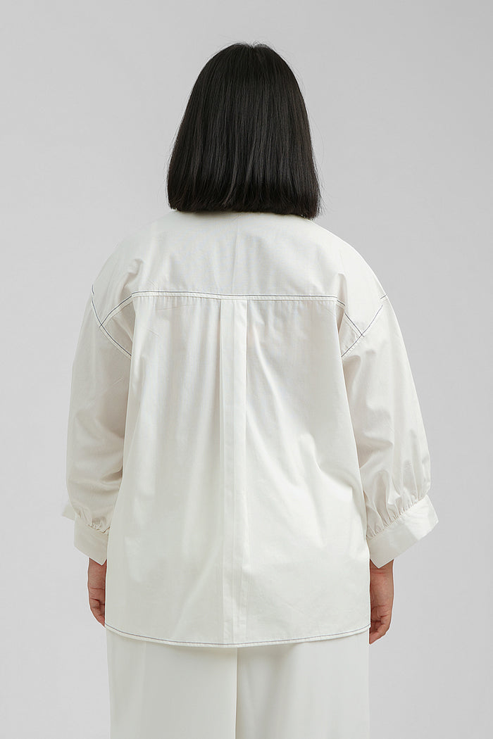 Off-white Embroidered Socia