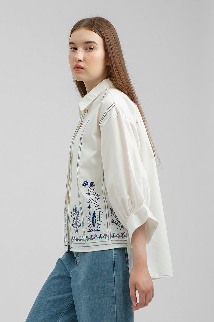 Off-white Embroidered Socia - Defect Sale