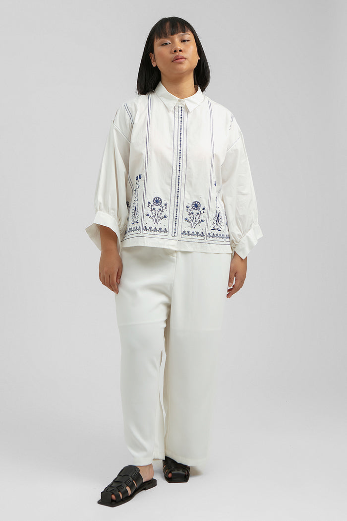 Off-white Embroidered Socia - Defect Sale