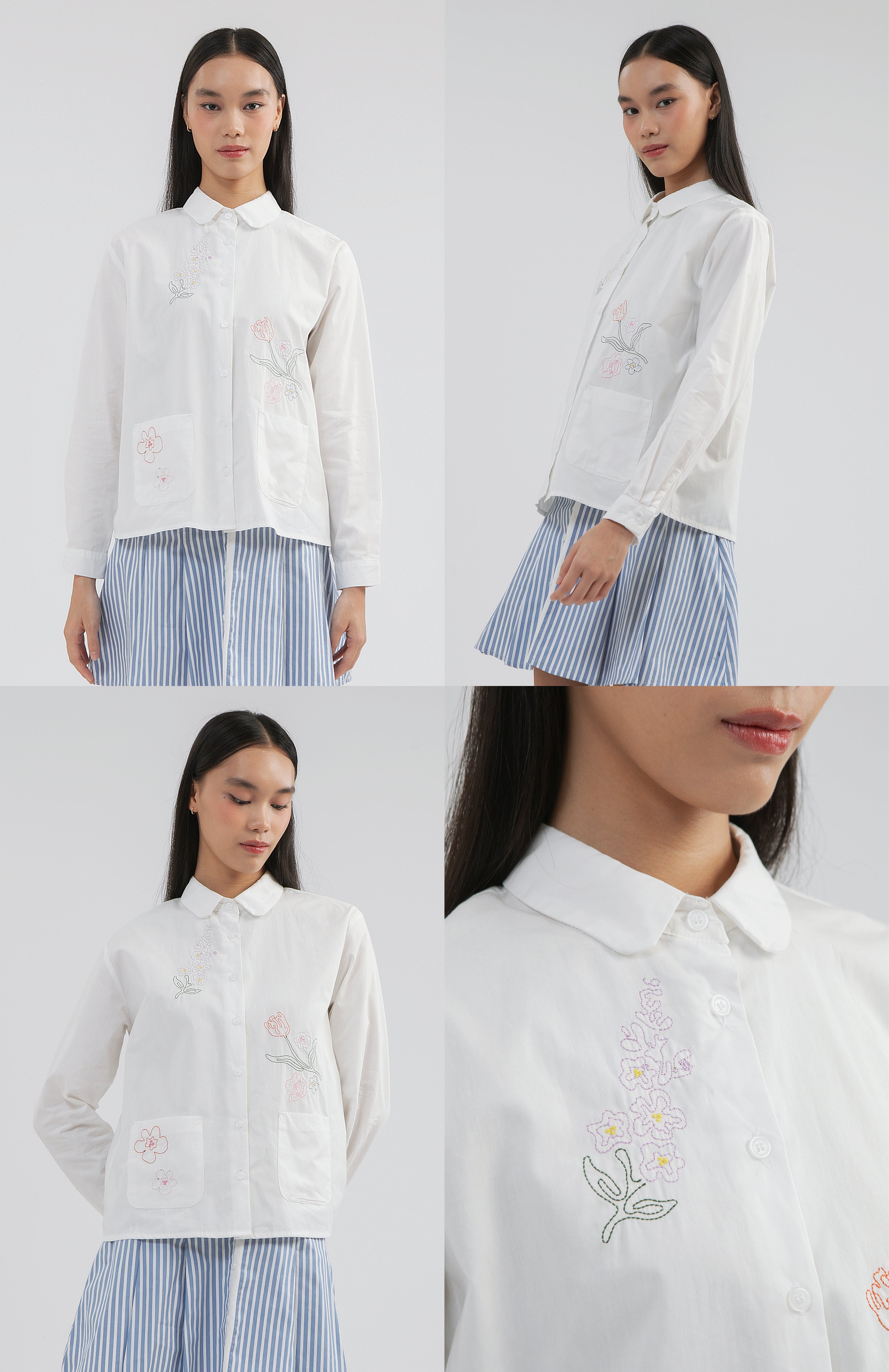 Off-white Embroidered Varria
