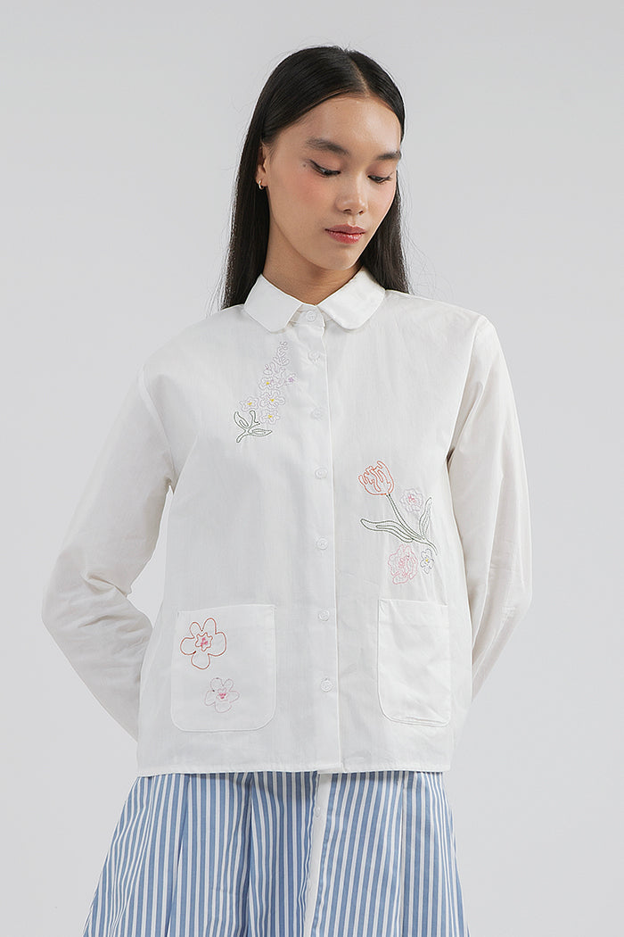 Off-white Embroidered Varria