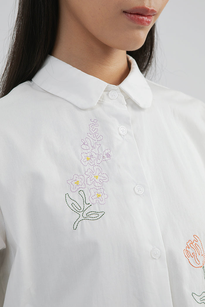 Off-white Embroidered Varria