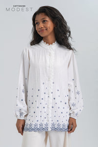 Off-white Embroidery Nadra