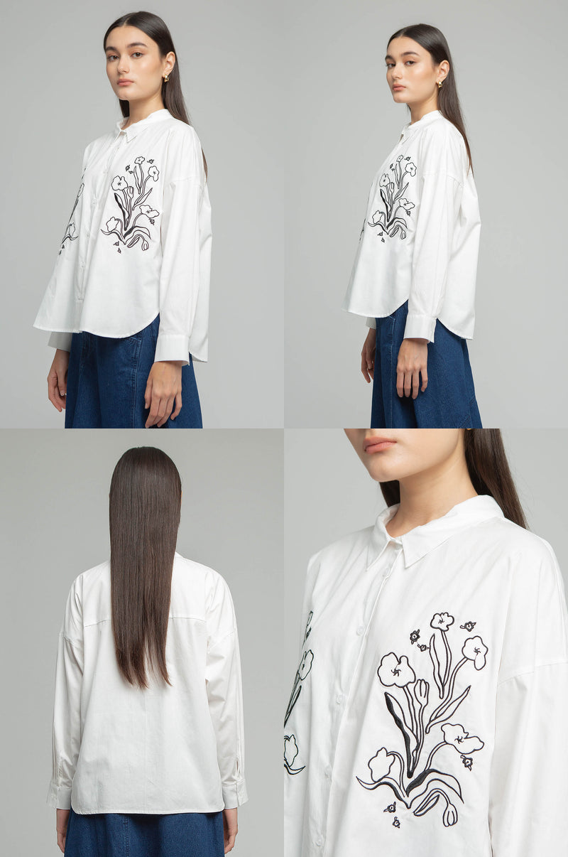 Off-white Floral Heize