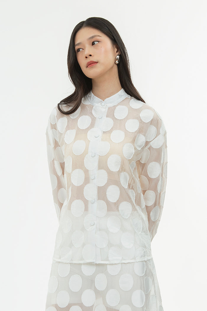 Off-white Polka Cherie