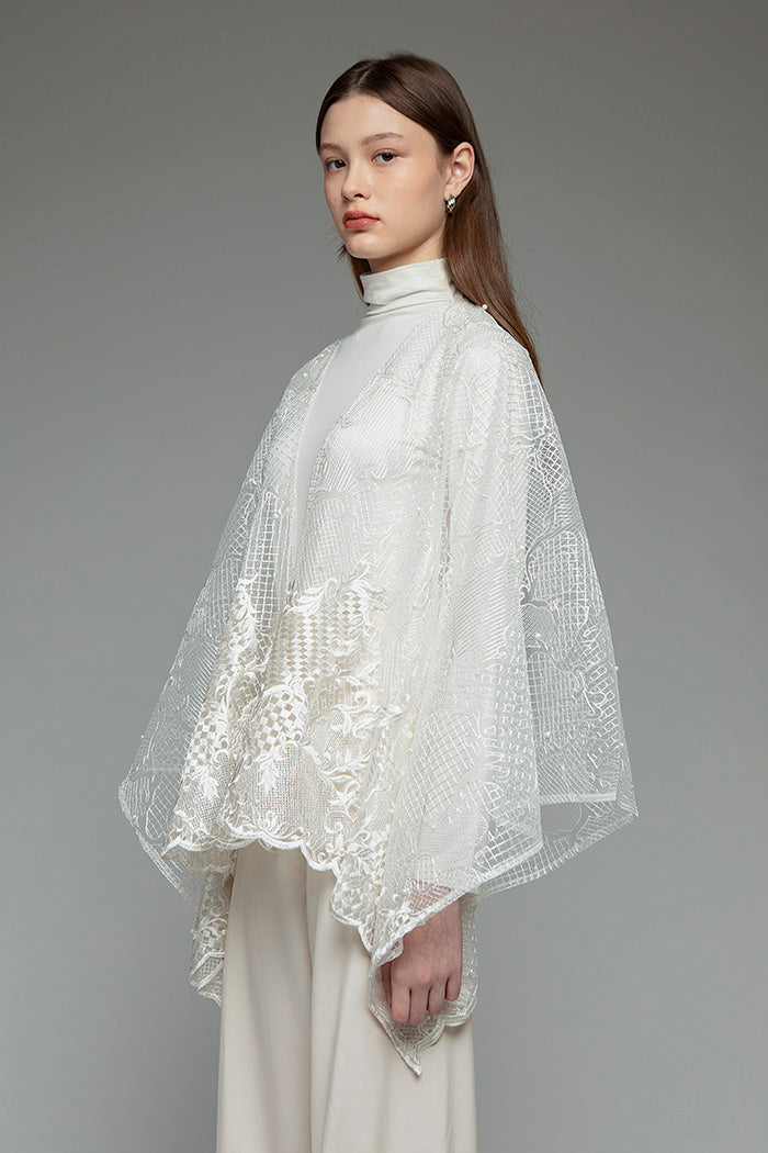 Off-white Checkered Kamin – COTTONINK