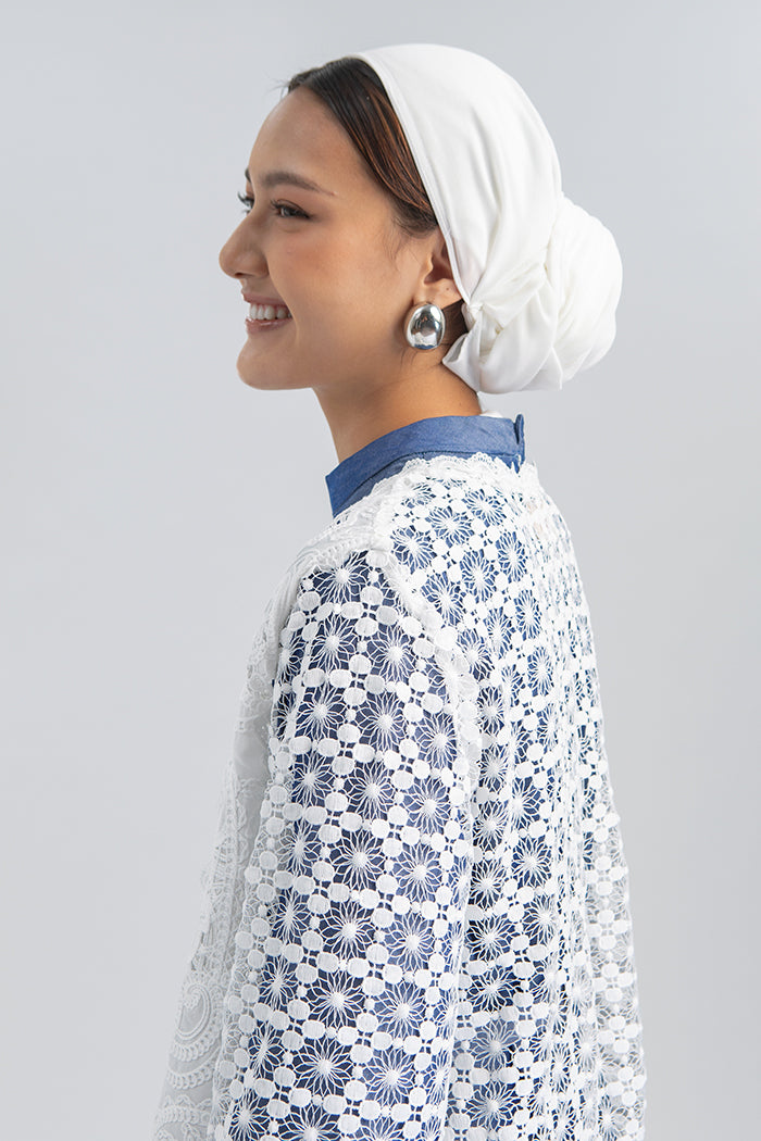 Off-white Embroidered Anara