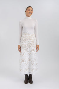 Off-white Embroidered Benna