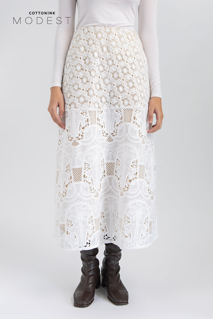 Off-white Embroidered Benna
