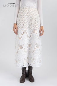Off-white Embroidered Benna