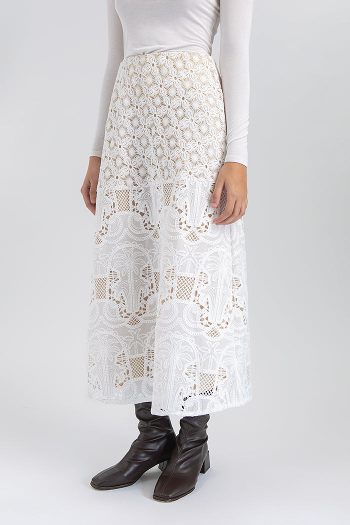 Off-white Embroidered Benna