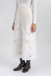 Off-white Embroidered Benna