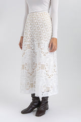 Off-white Embroidered Benna