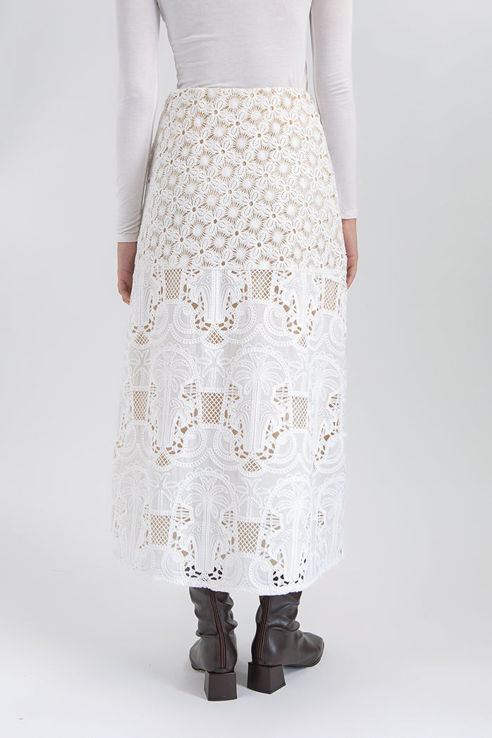 Off-white Embroidered Benna