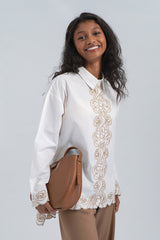 Off-white Embroidery Shazi