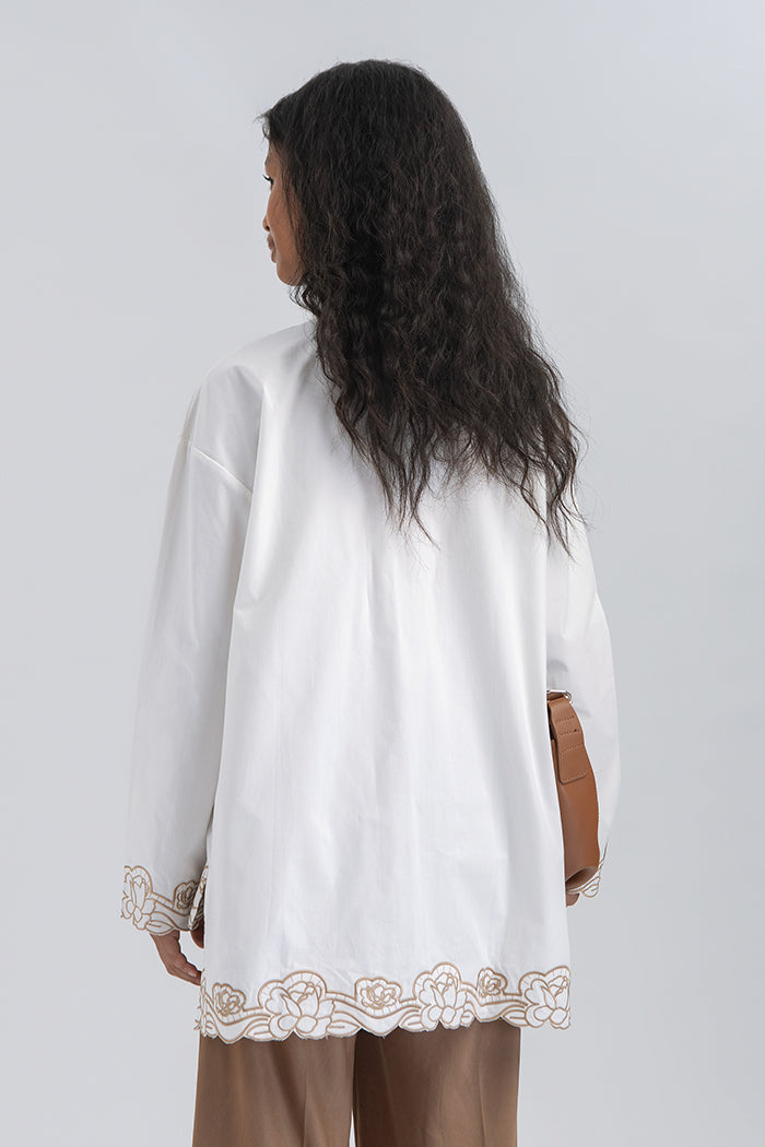 Off-white Embroidery Shazi