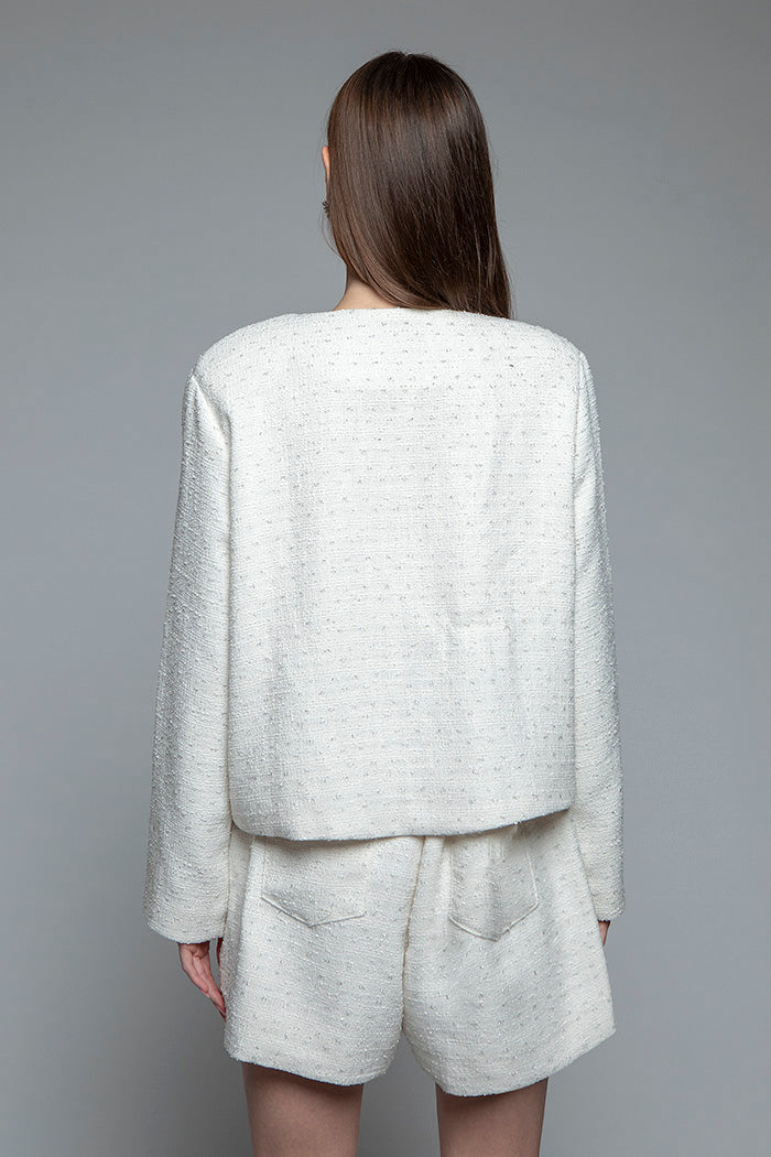 Off-white Tweed Lumiere