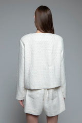 Off-white Tweed Lumiere