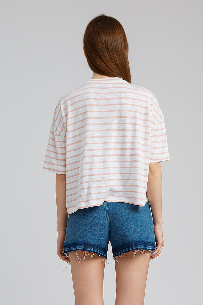 Peach Striped Effie