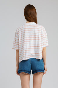 Peach Striped Effie