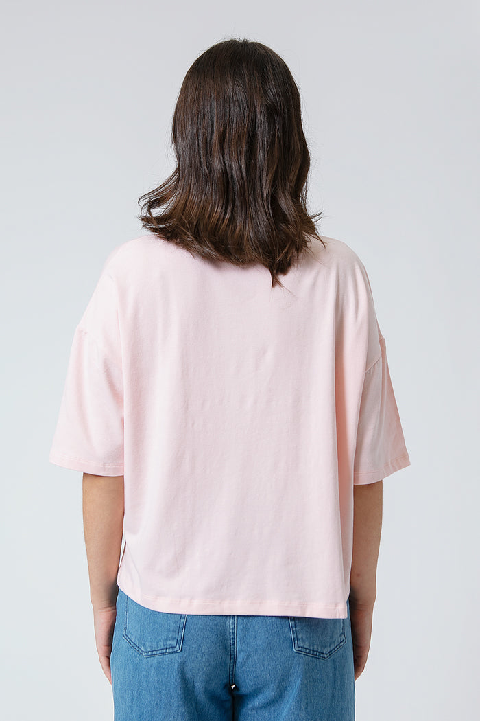 Pink Oversized Tee