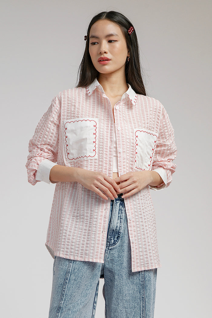 Pink Striped Aceline - Defect Sale